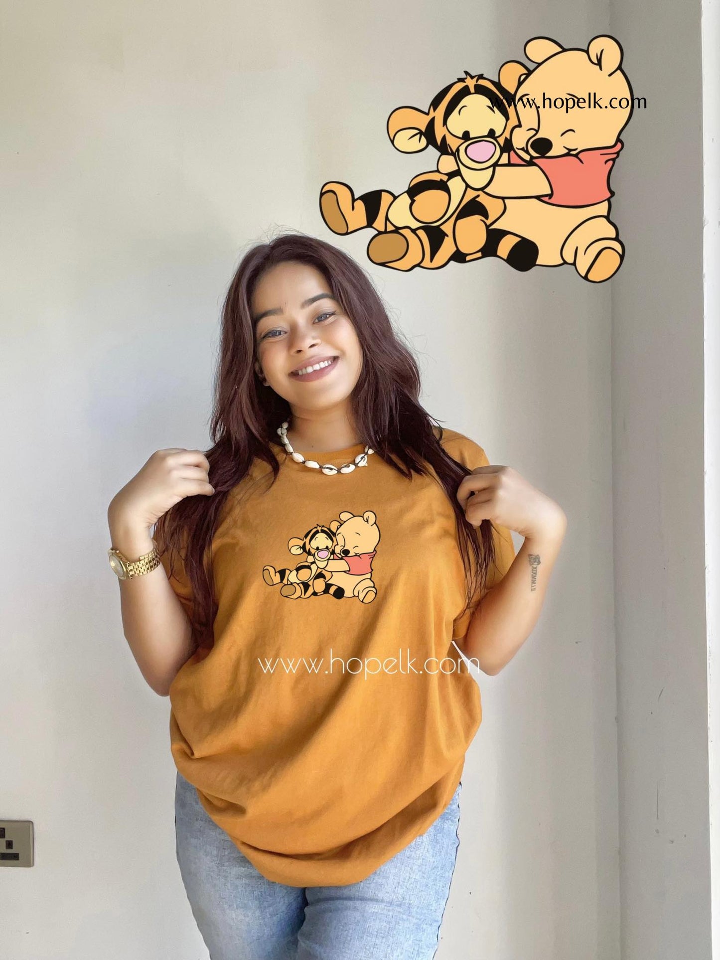 Baby tiger and pooh