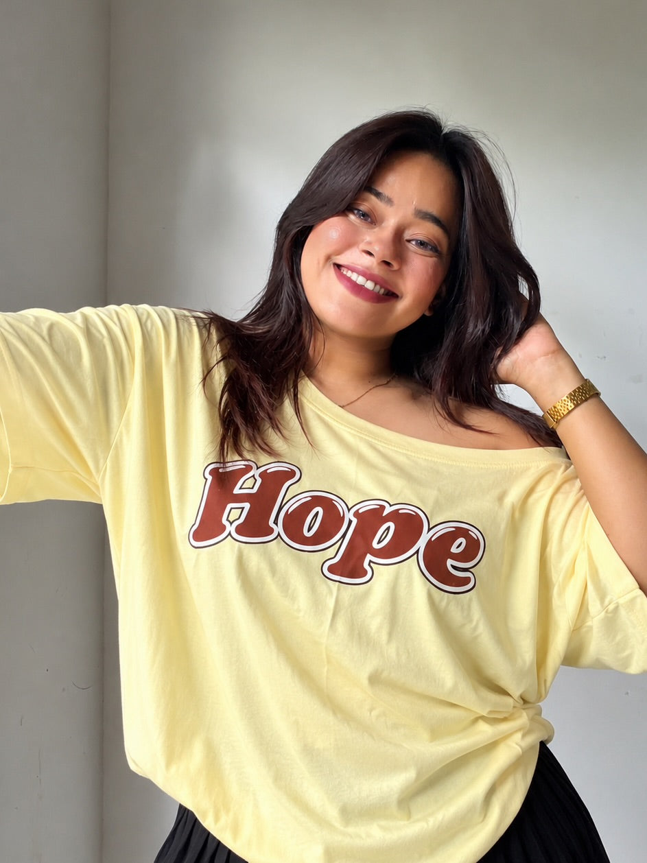 Off shoulder T shirt