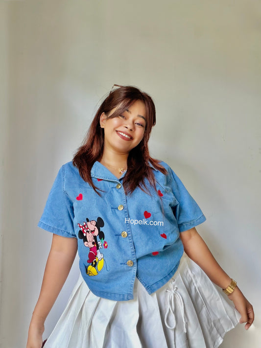 Micky & Minnie - Denim Shirt