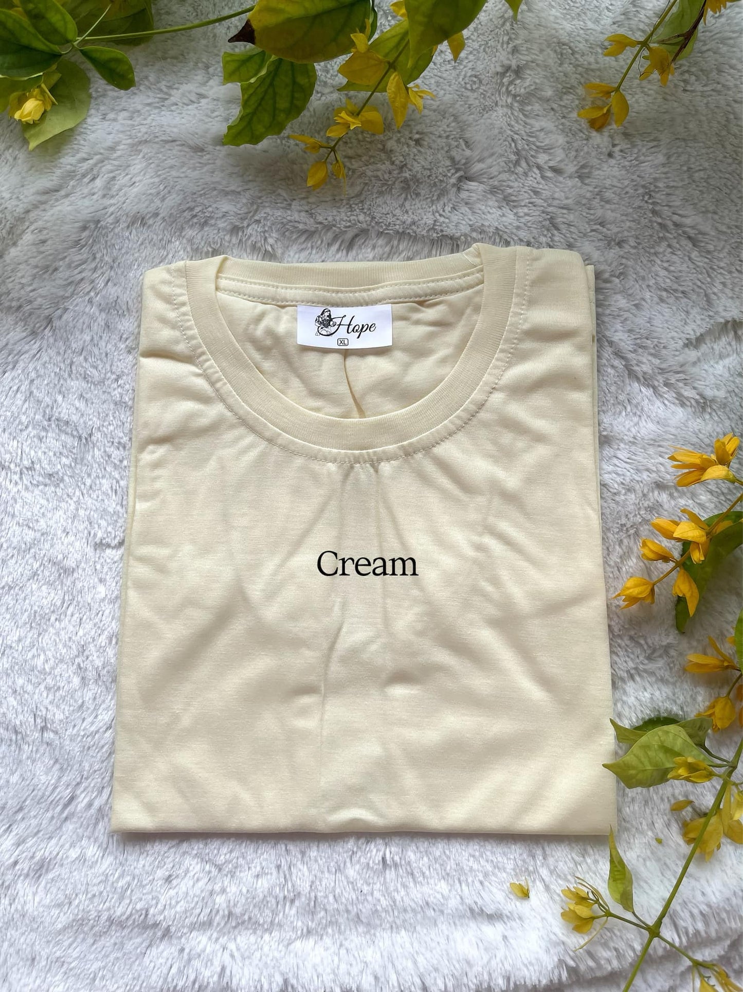 Cream - Plain T shirts