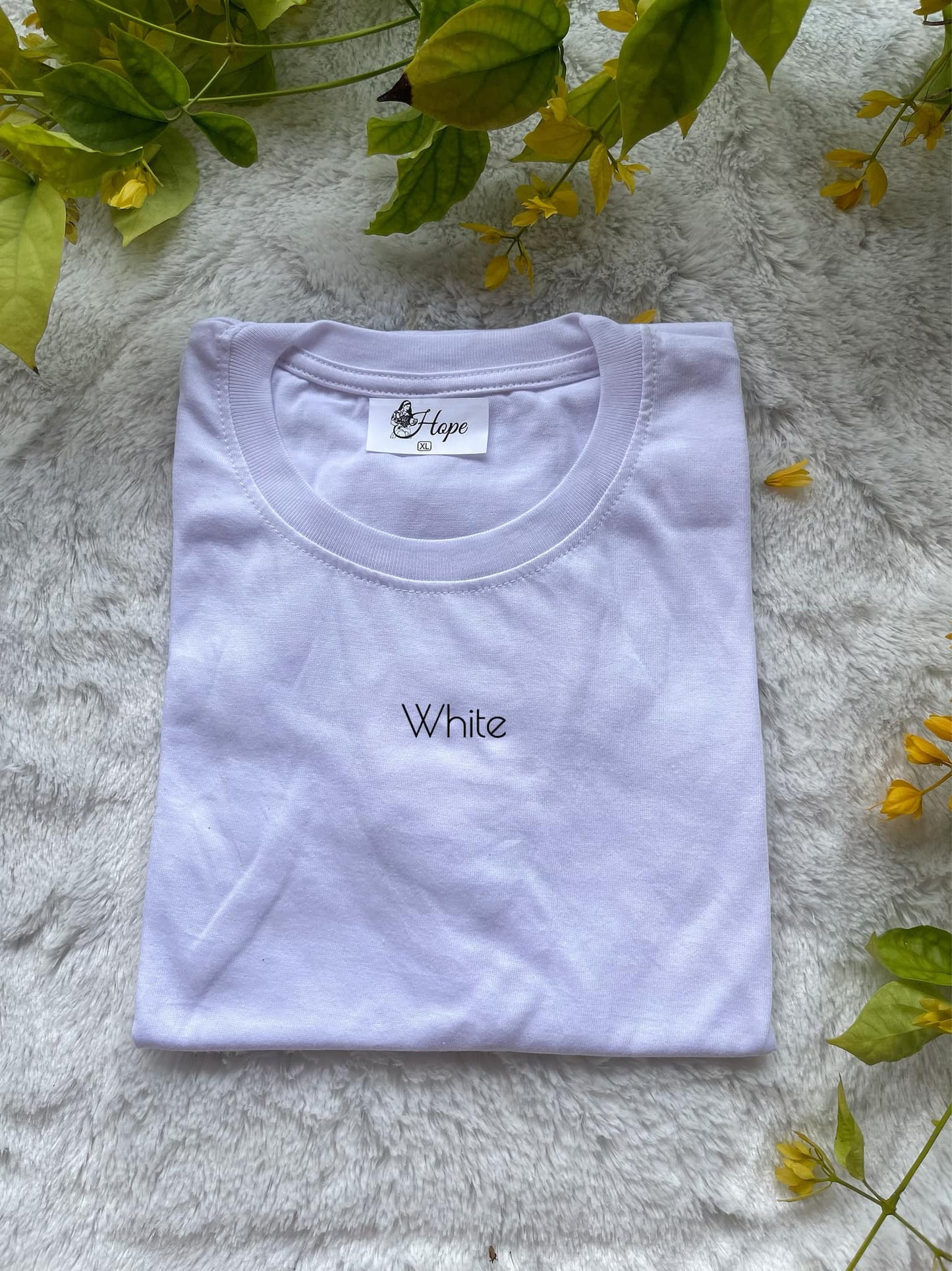 White - Plain T shirt – Hope
