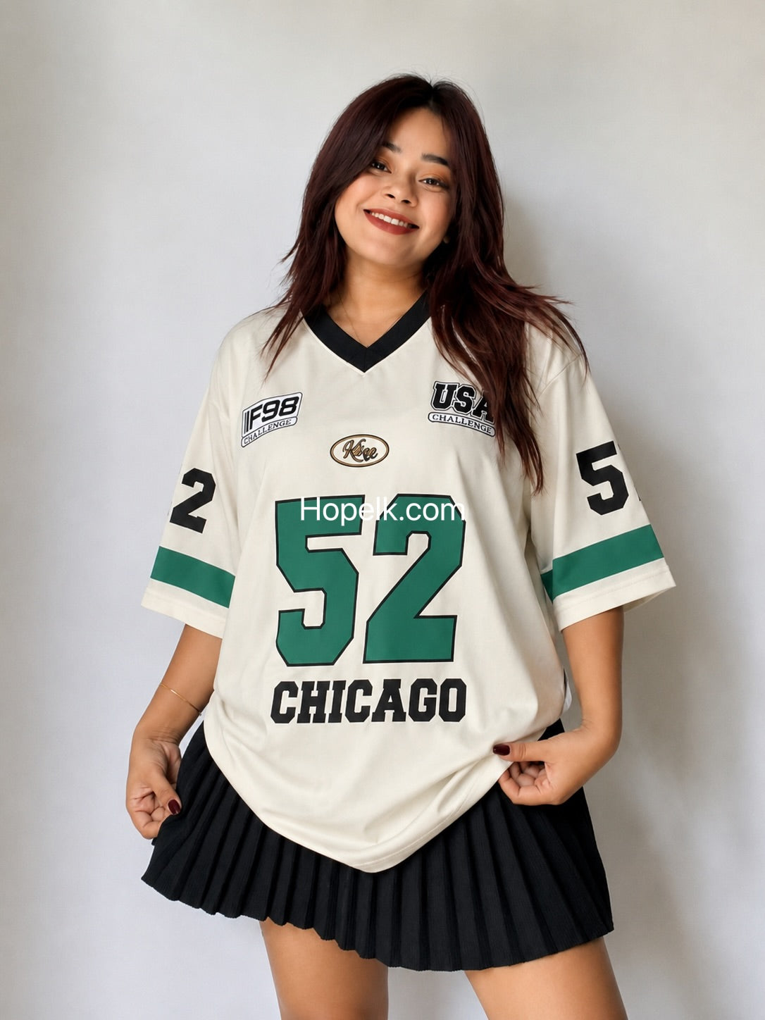 52 Number V-Neck  T shirt