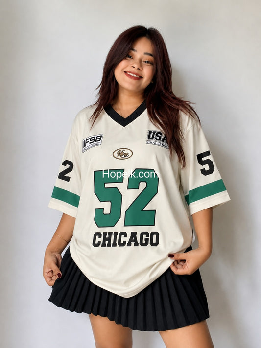 52 Number V-Neck  T shirt