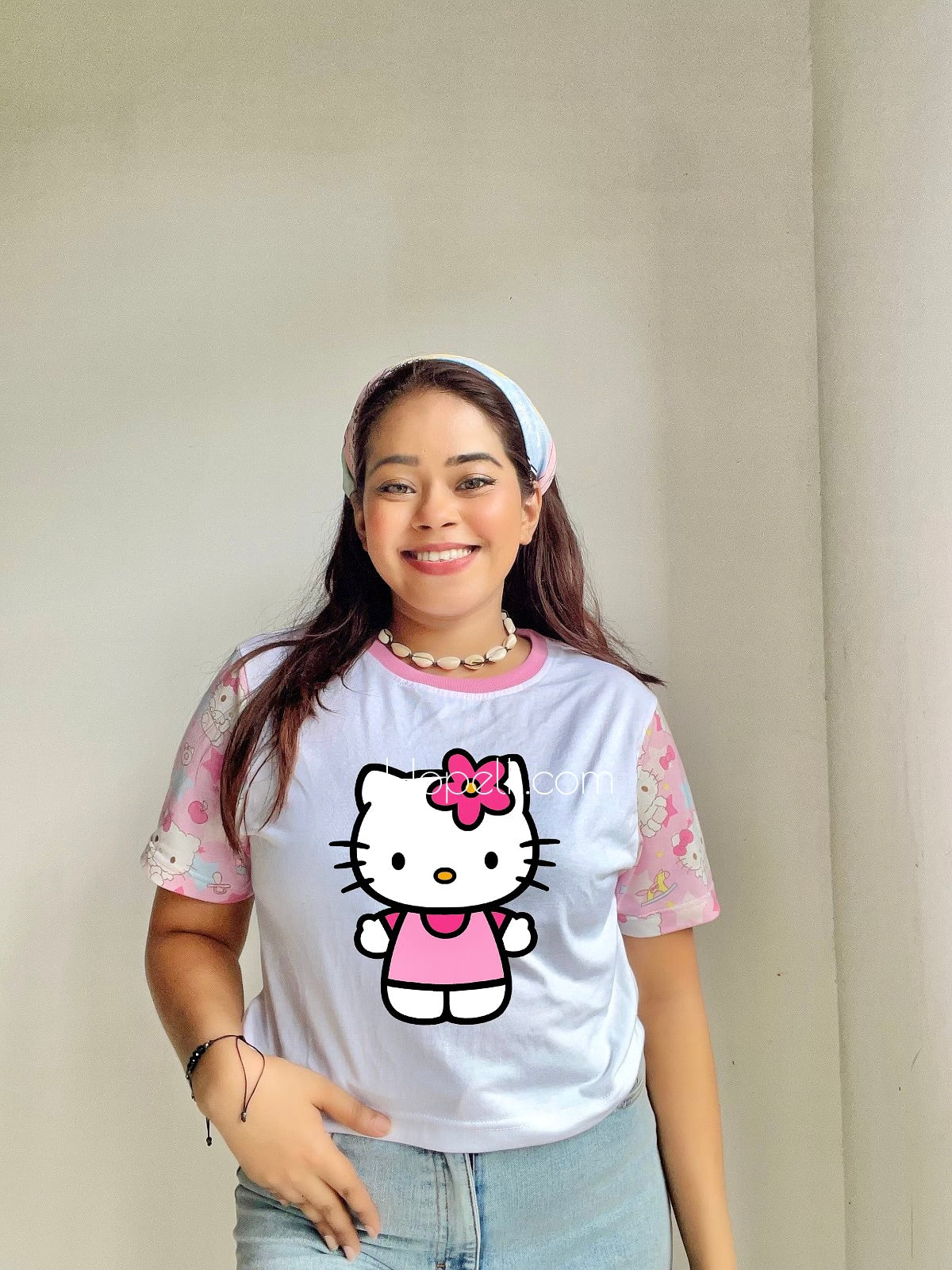 Hellokitty Raglan crop top