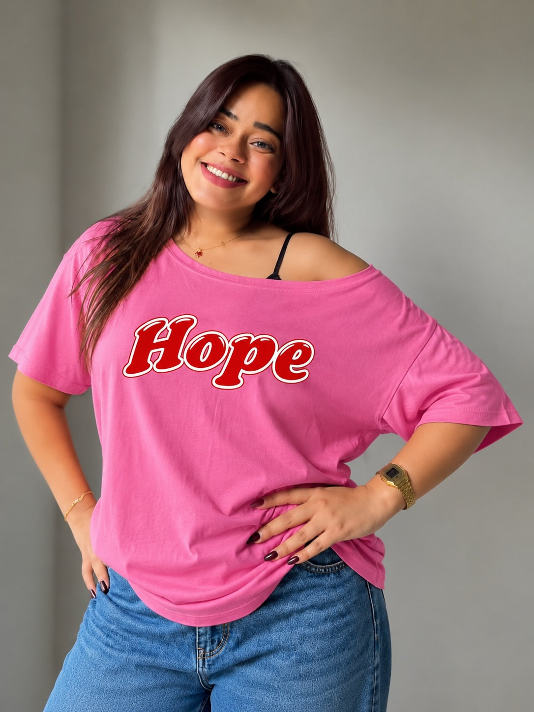 Off shoulder T shirt