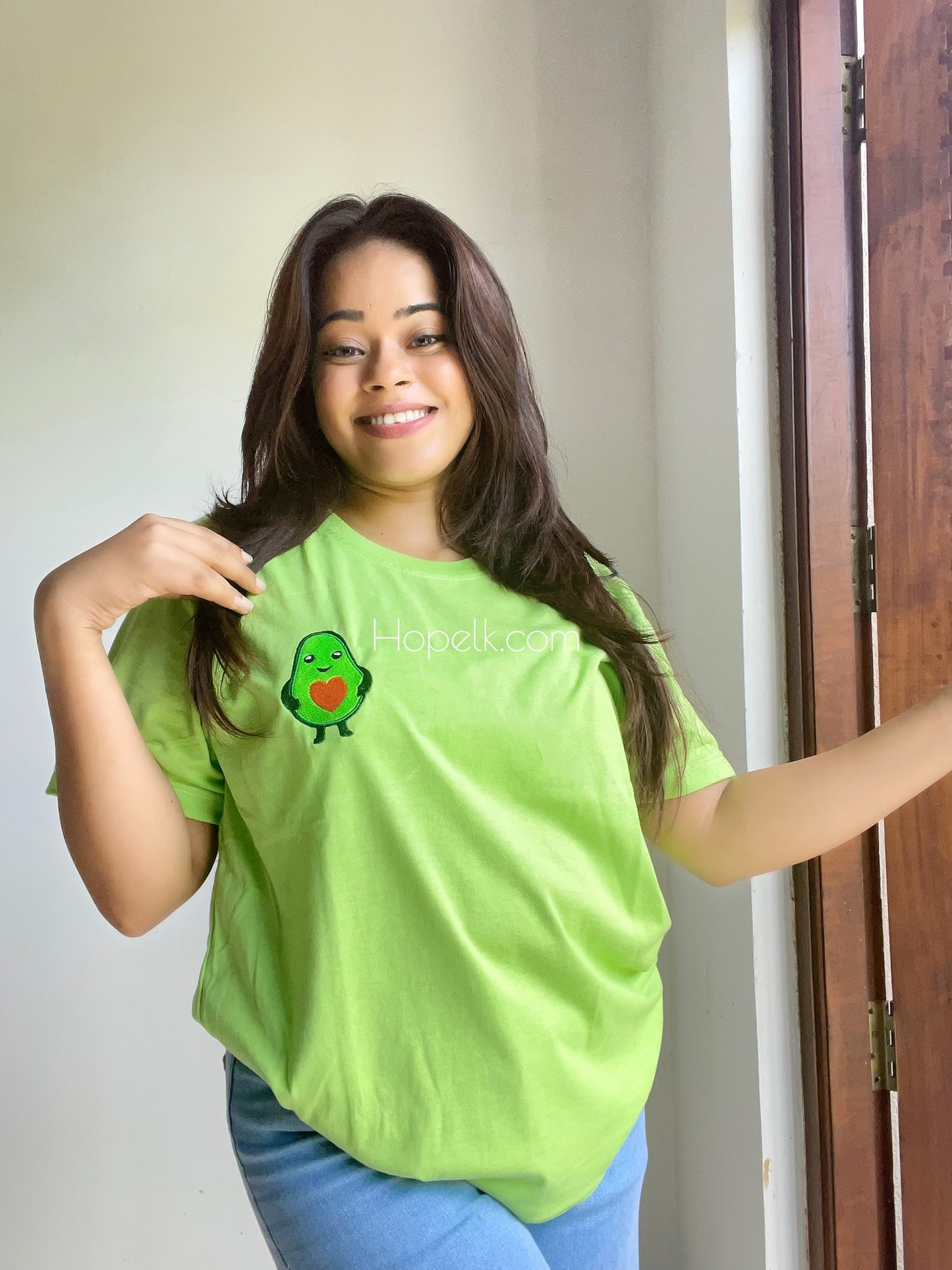 Avocado  embroidery t shirts