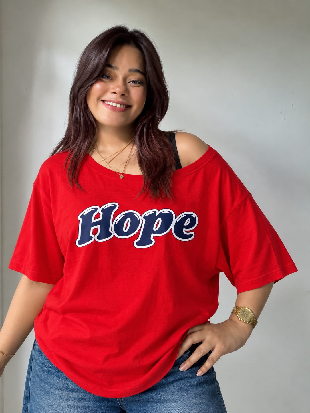 Off shoulder T shirt