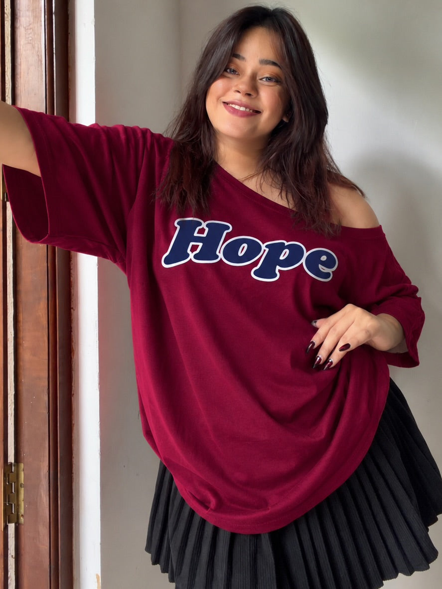 Off shoulder T shirt