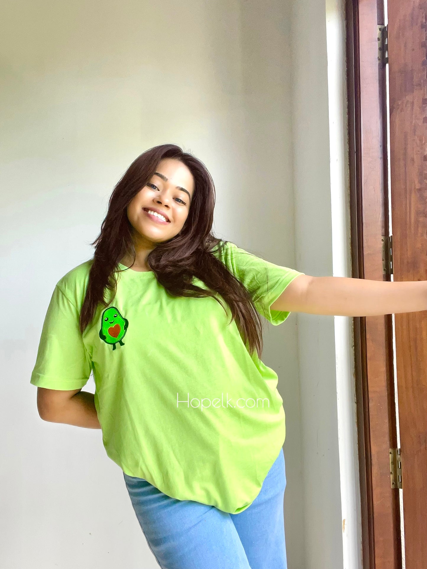 Avocado  embroidery t shirts