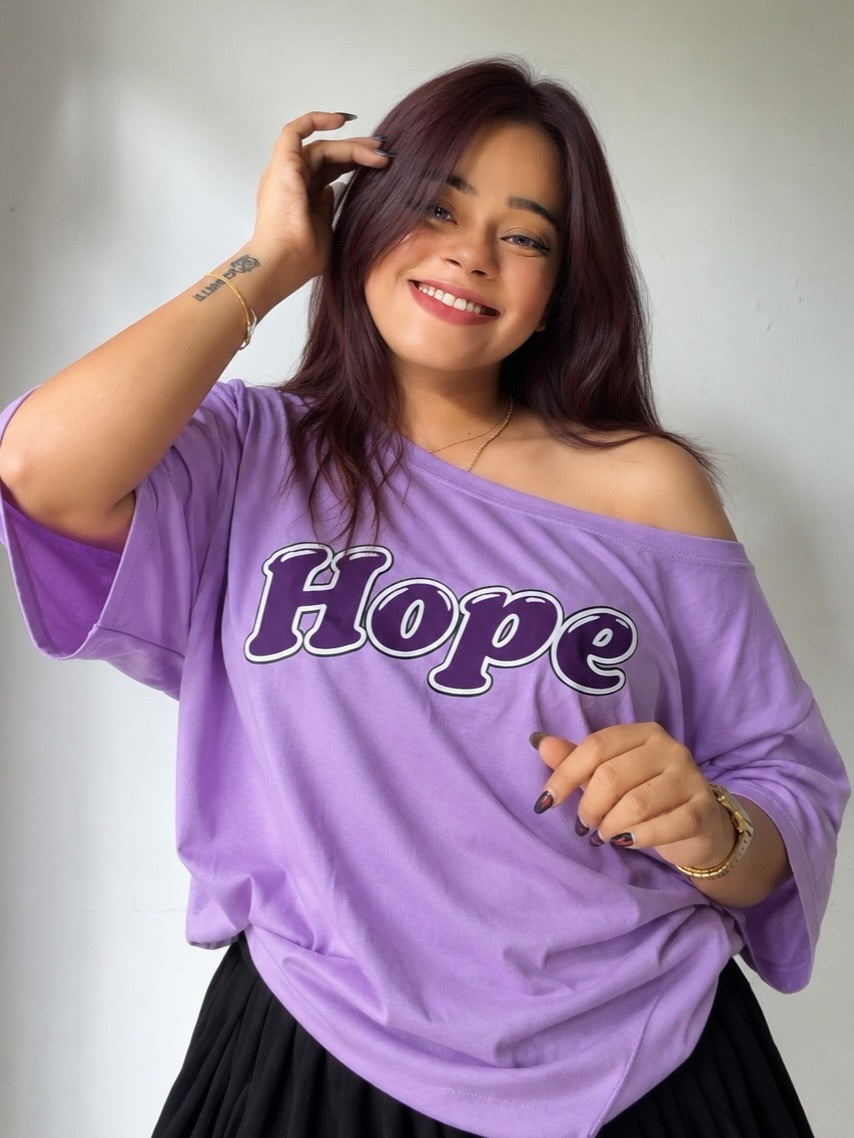 Off shoulder T shirt