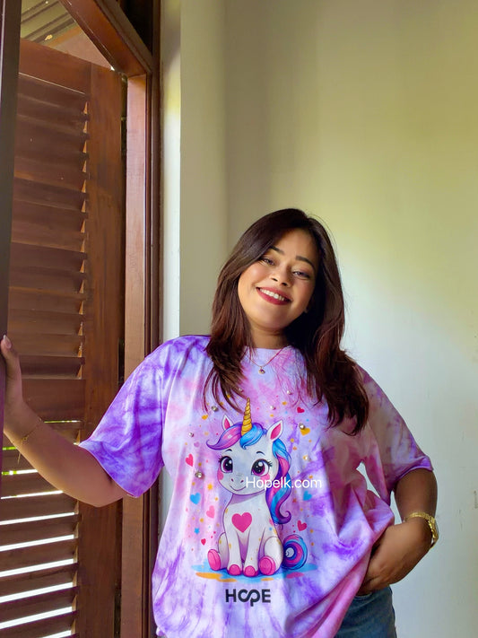 Pink & Purple dye Unicorn