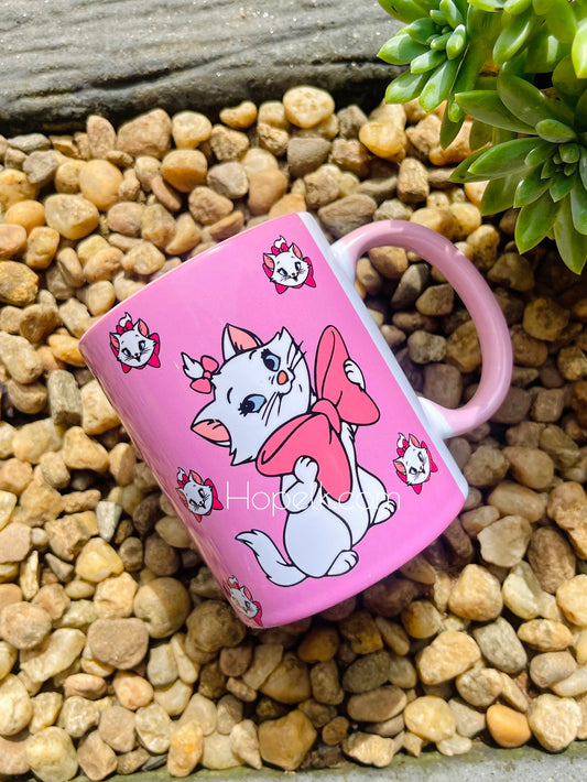 Pink cat Mug