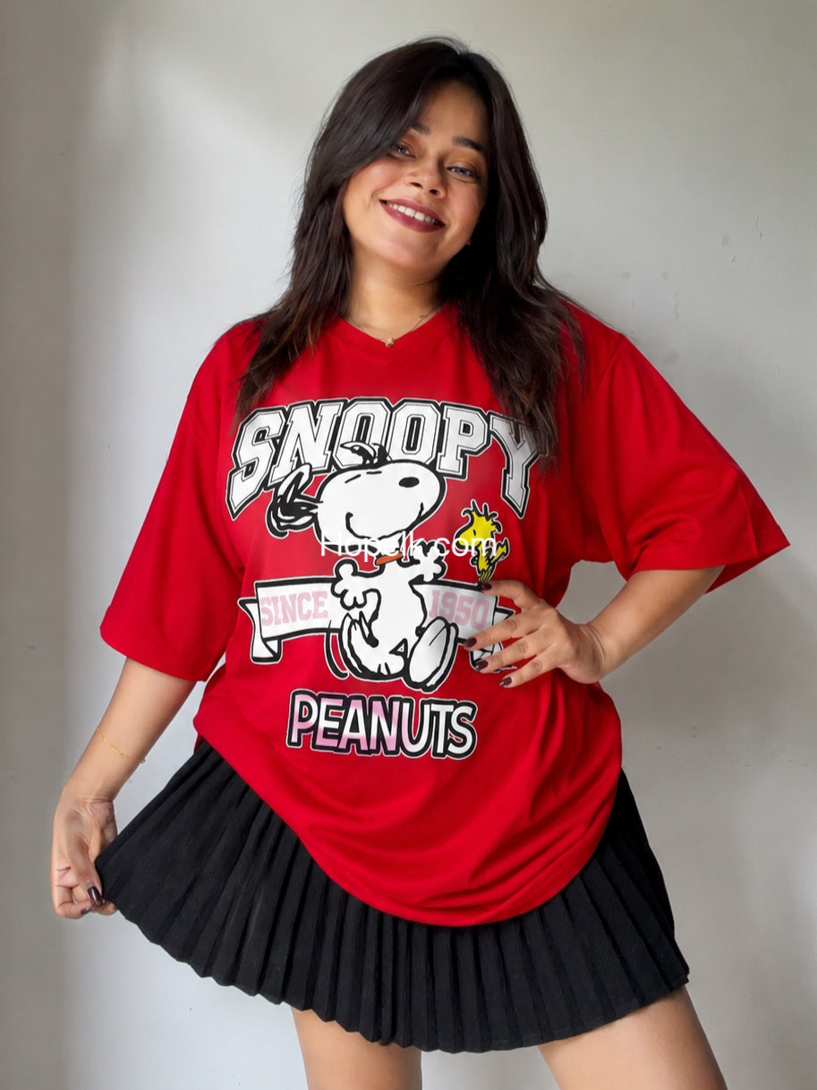 Red Snoopy Tee