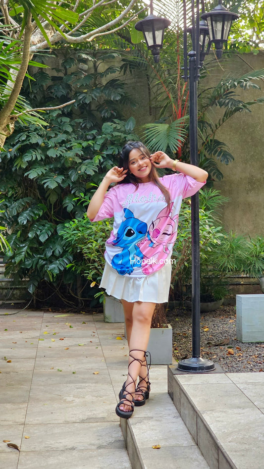 Stitch & Angel ( Pearl )