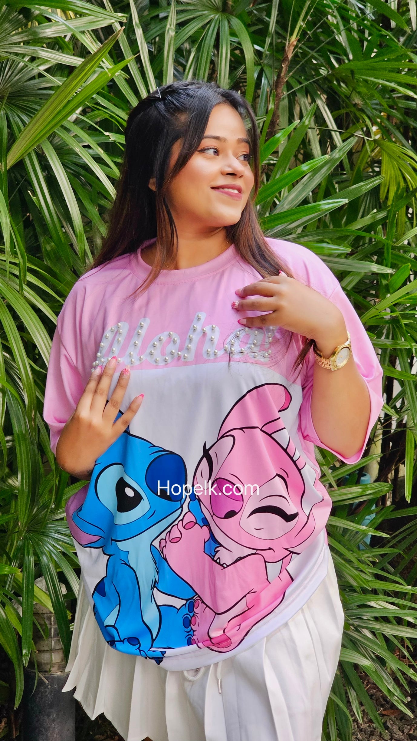 Stitch & Angel ( Pearl )