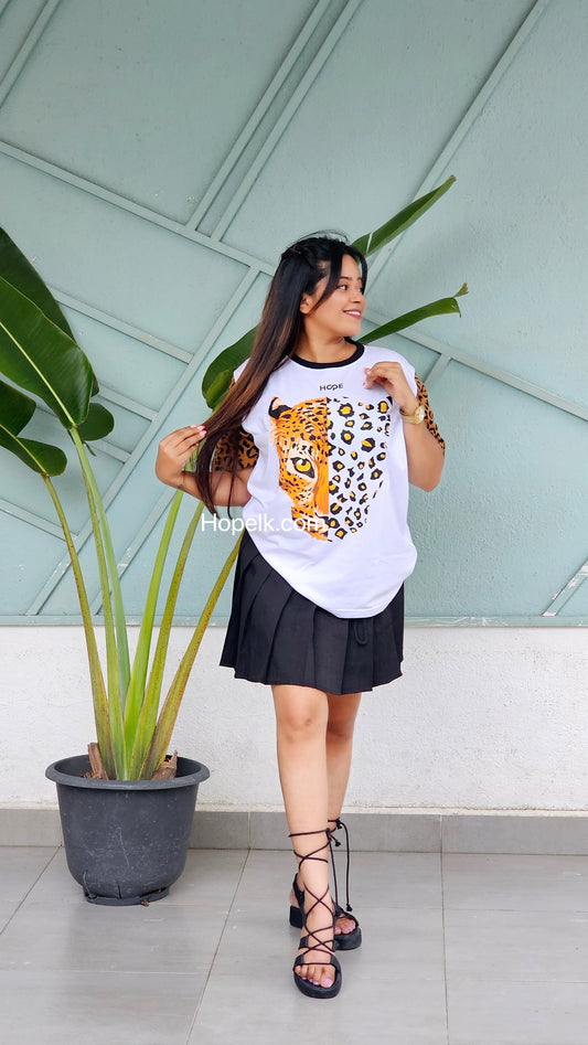 Lepard Face ( Shine Print )