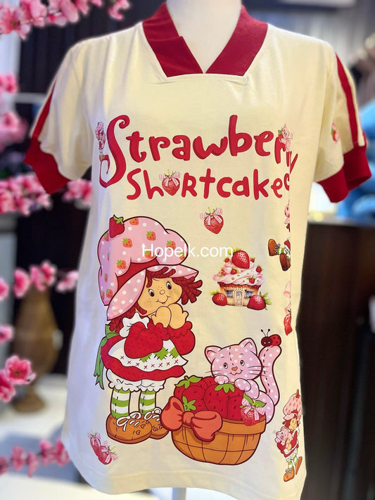 Strawberry Shortcake - V Neck T shirts