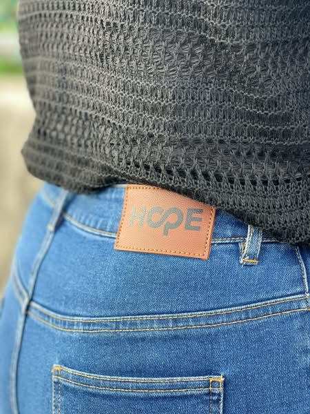 Slid Slit Darkblue Color Wide Leg Pant | Hopedenim014